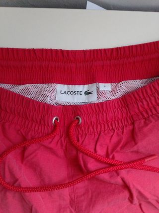 Bañador Lacoste rojo - Talla L
