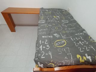 Cama nido madera + escritorio