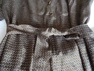 Vestitino vintage marrone mezza manica