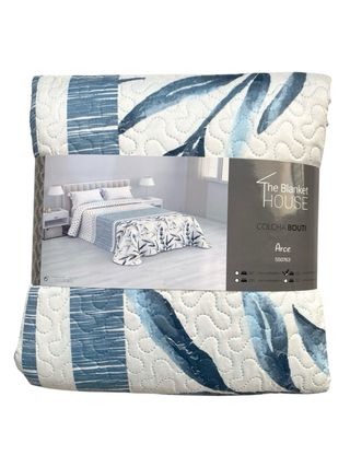 Colcha bouti reversible economica Arce cama 135cm 