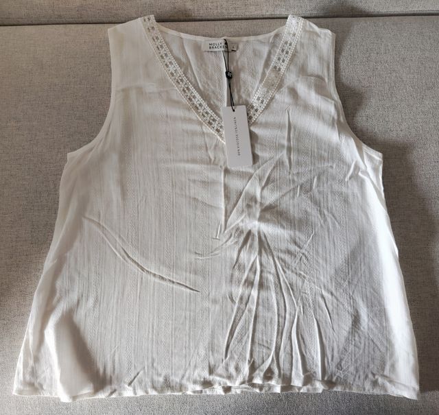 Top bianco Molly Bracken - nuovo