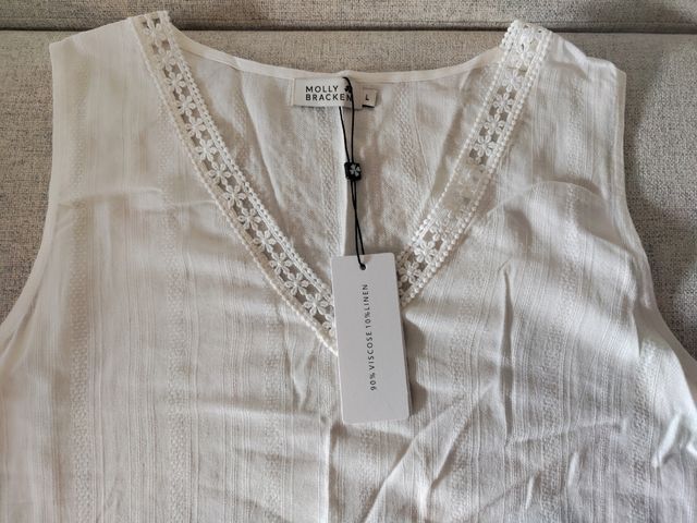 Top bianco Molly Bracken - nuovo