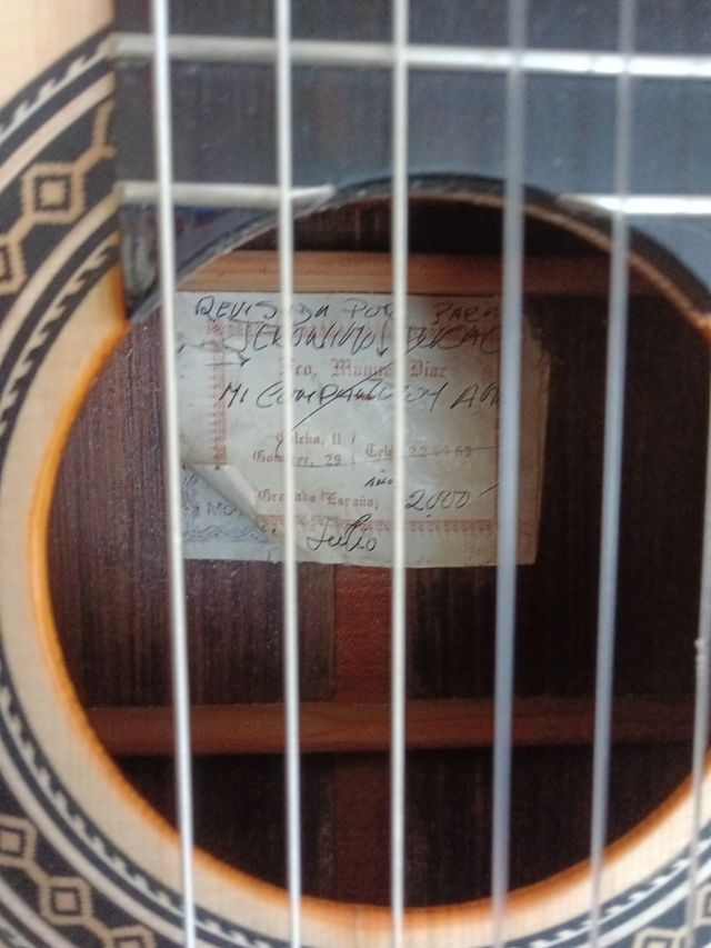 Guitarra Alhambra 3F flamenca (1998). ultimo toke