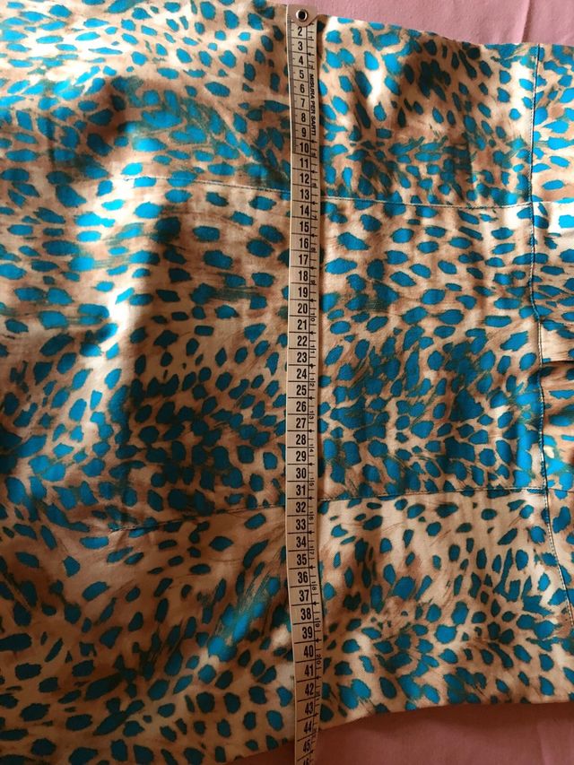 Abito Krizia elasticizzato- Beige & turchese