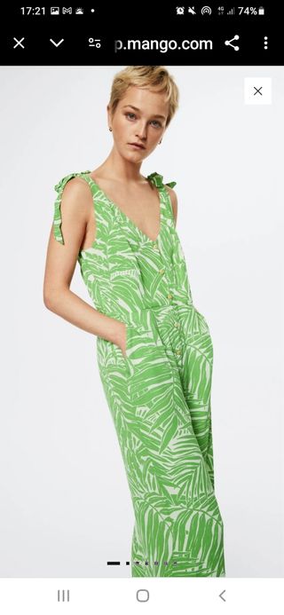 Mono Mango estampado verde