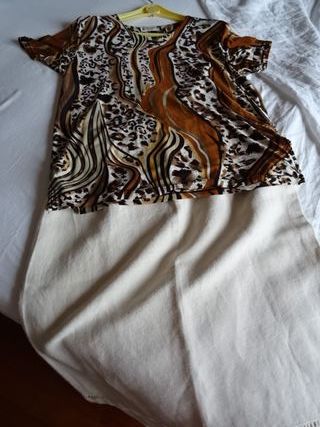 Gonna e top fantasia animalier