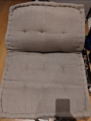 Sofá 3 palets más cojín 1,20 x 80cm