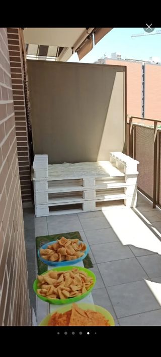 Sofá 3 palets más cojín 1,20 x 80cm