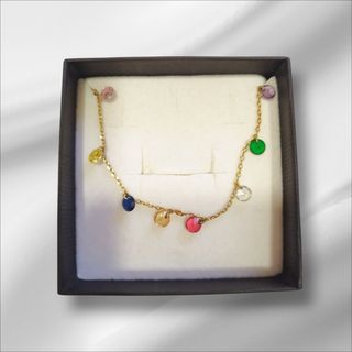 Collar de plata bañado en oro