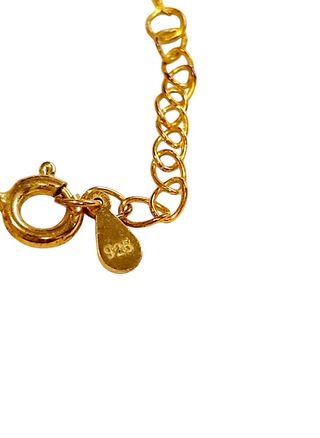 Collar de plata bañado en oro