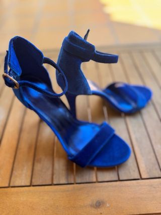 Zapatos tacón azul - Elegantes