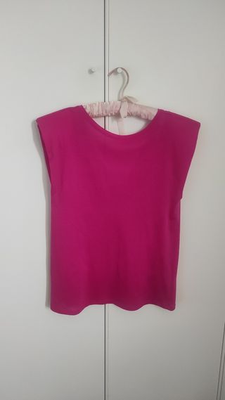 Top Rue Buiscuit rosa