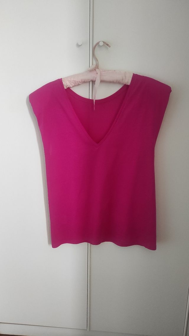 Top Rue Buiscuit rosa