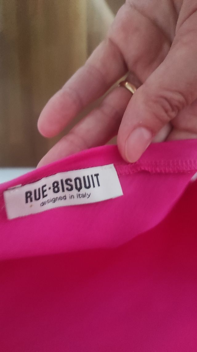 Top Rue Buiscuit rosa