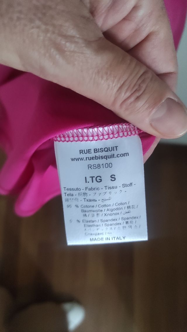 Top Rue Buiscuit rosa