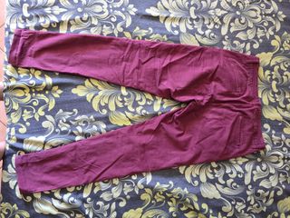 Pantaloni color bordò