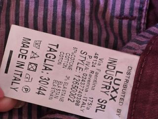 Pantaloni color bordò