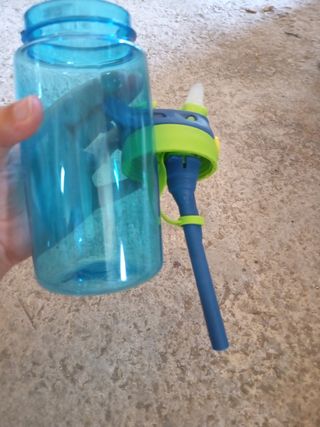 Botella infantil Happy Kids azul y verde