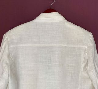 Chaqueta blanca tejido ligero mujer
