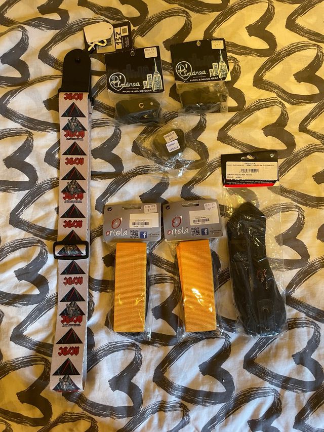 Correas guitarra eléctrica, clásica y ukele: 6 uds