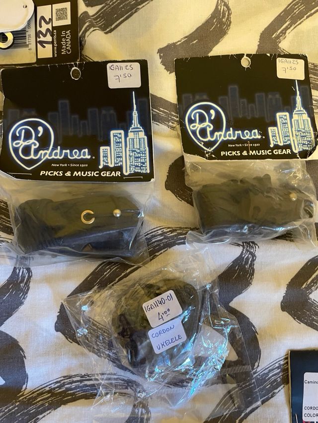 Correas guitarra eléctrica, clásica y ukele: 6 uds