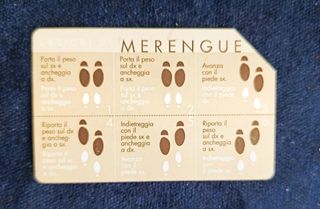 Scheda ballo Merengue vintage