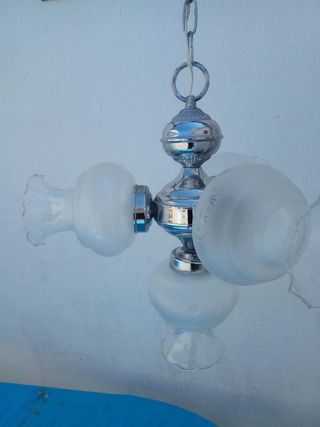 Lámpara 3 luces vintage