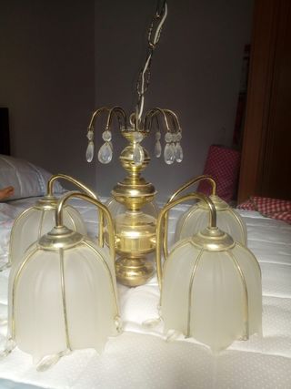 Lámpara 3 luces vintage