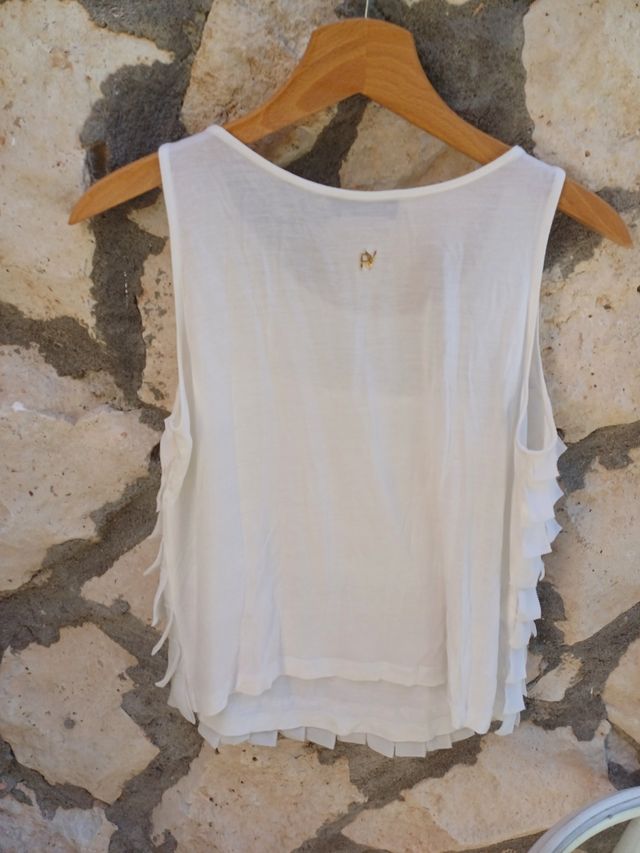 Blusa blanca Roberto Verino - Talla M