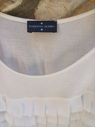 Blusa blanca Roberto Verino - Talla M