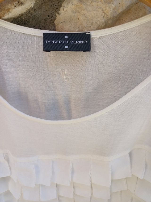 Blusa blanca Roberto Verino - Talla M