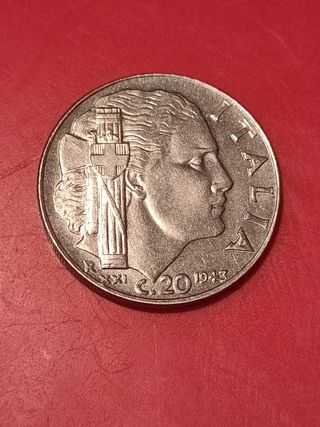 20 Lire Italia 1943 - Moneta