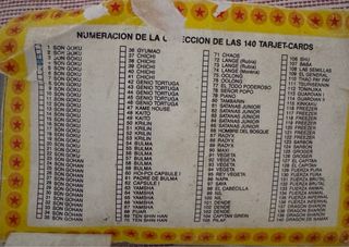 Cartas Dragon Ball (70+ cartas)