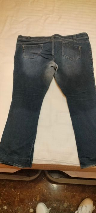 Pantalones vaqueros turquesa mujer dos son de la52
