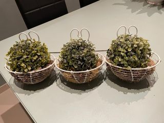 3 Maceteros colgantes decorativos (3 en 1)