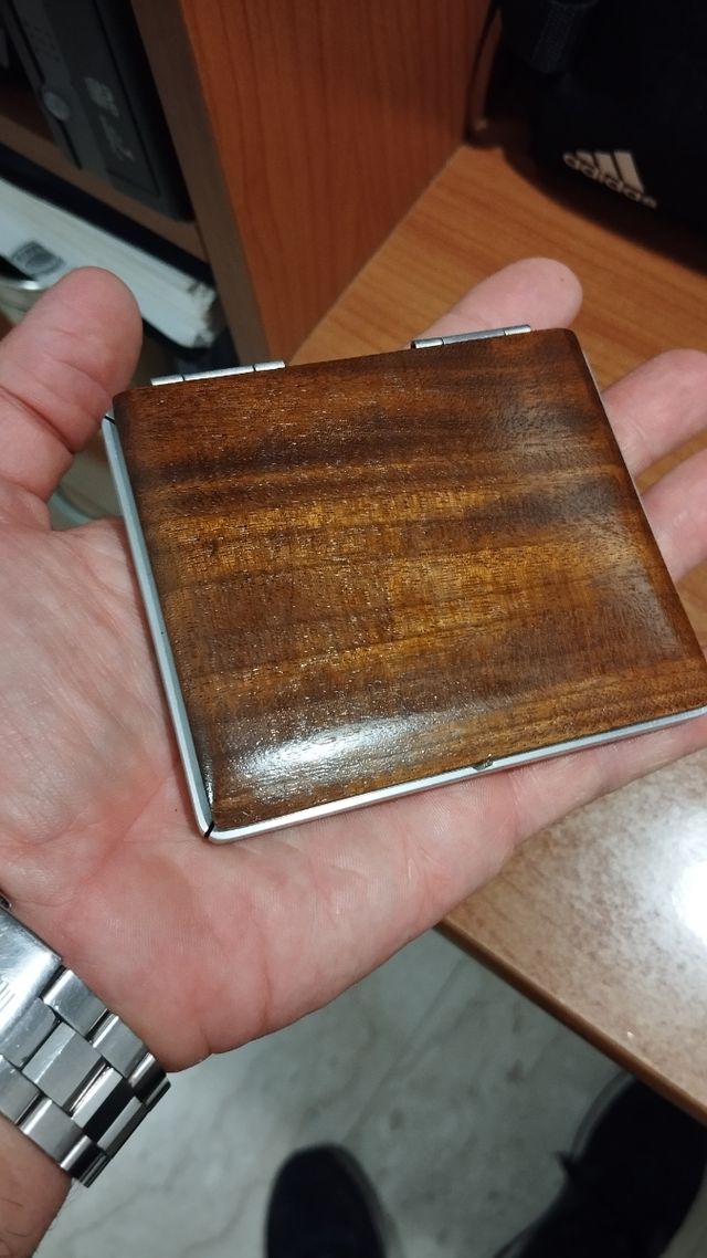 Porta sigarette legno artigianale