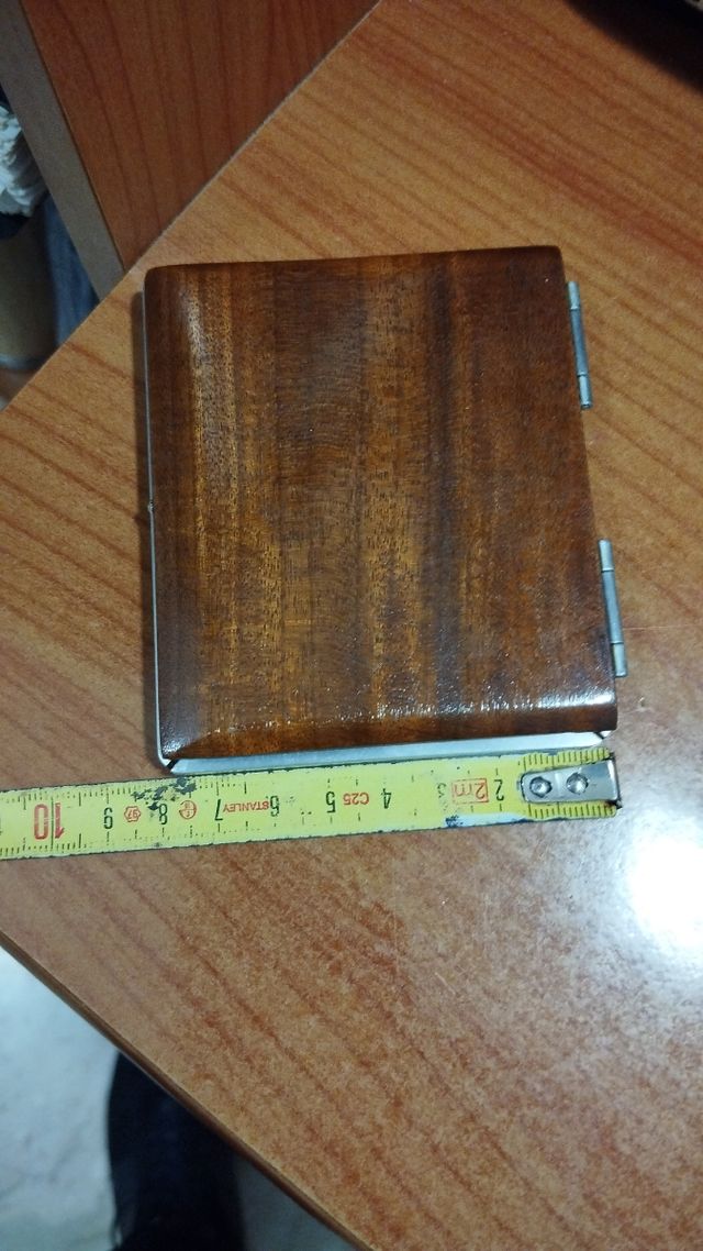 Porta sigarette legno artigianale