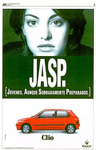 Chapa cinturón JASP vintage