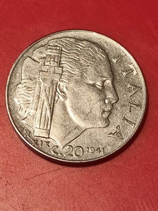 20 Lire Italia 1941