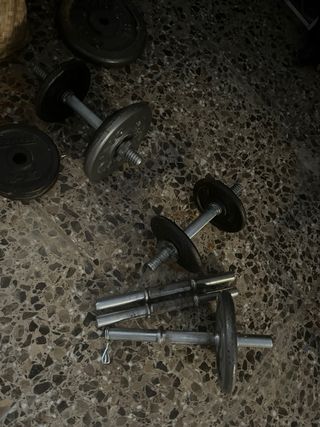 Pesas 1/2kg y barras
