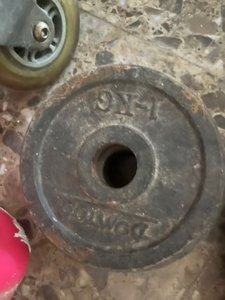 Pesas 1/2kg y barras