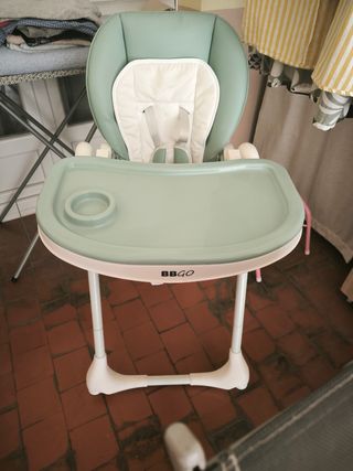 Trona bebé - Plegable, verde menta