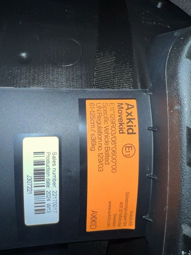 Silla Axkid Movekid contramarcha y retrovisor