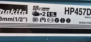 Taladro atornillador Makita HP457D 18V