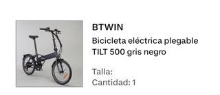 BTWIN Tilt 500 Bicicleta Eléctrica Plegable