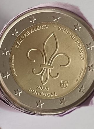 Moneda 2€ Portugal 2025 Flor de Lis