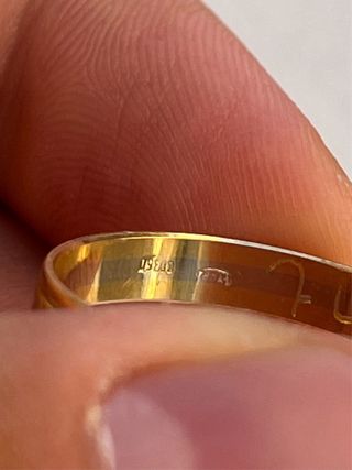 Anillo Alianza Oro 18k - 2,81gr
