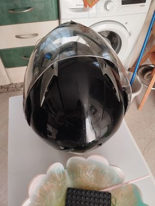 Casco moto  negro