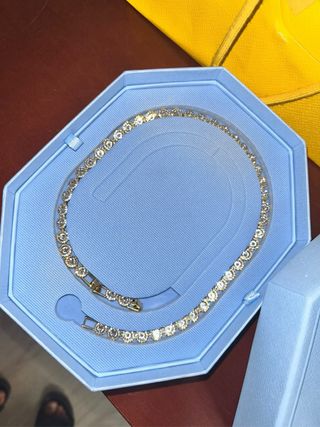 Collar Swarovski Dorado y Plateado