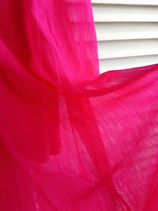 Vestido fucsia largo